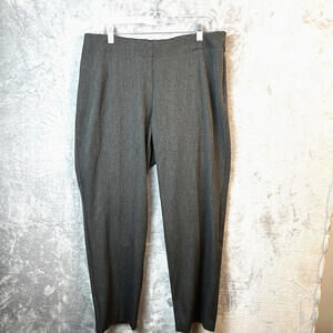 Talbots Womens Dress Pants 34x 29 Dark Gray Business Career Elastic Back Stretch